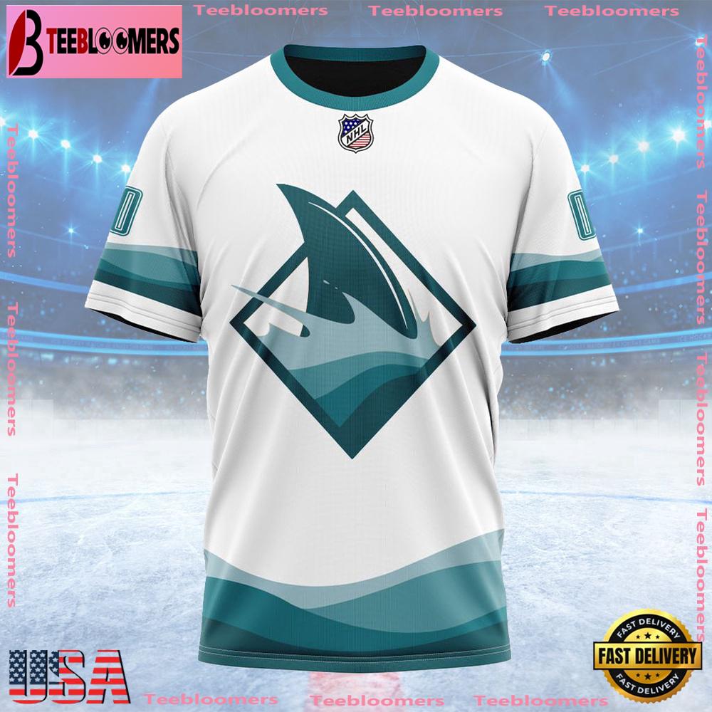 NHL San Jose Sharks Special Whiteout Design Custom T Shirt, San Jose Sharks Shirt , NHL Fans Gifts NHL San Jose Sharks Special Whiteout Design Custom T Shirt, San Jose Sharks Shirt , NHL Fans Gifts