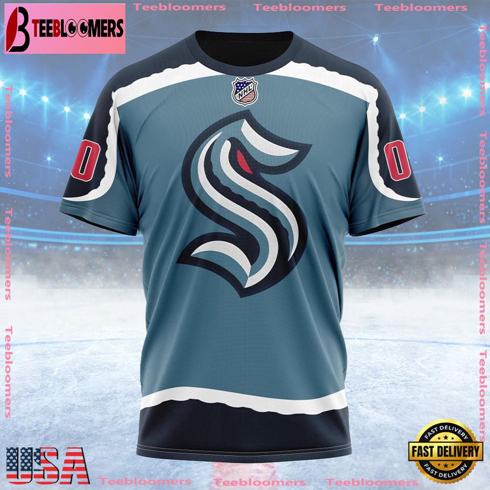 NHL Seattle Kraken Special Bold Design Custom T Shirt, Seattle Kraken Shirt