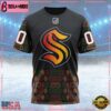 NHL Seattle Kraken Special Design For Black History Month Custom T Shirt, Seattle Kraken Shirt