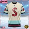 NHL Seattle Kraken Special Throwback Design Custom T Shirt, Seattle Kraken Shirt