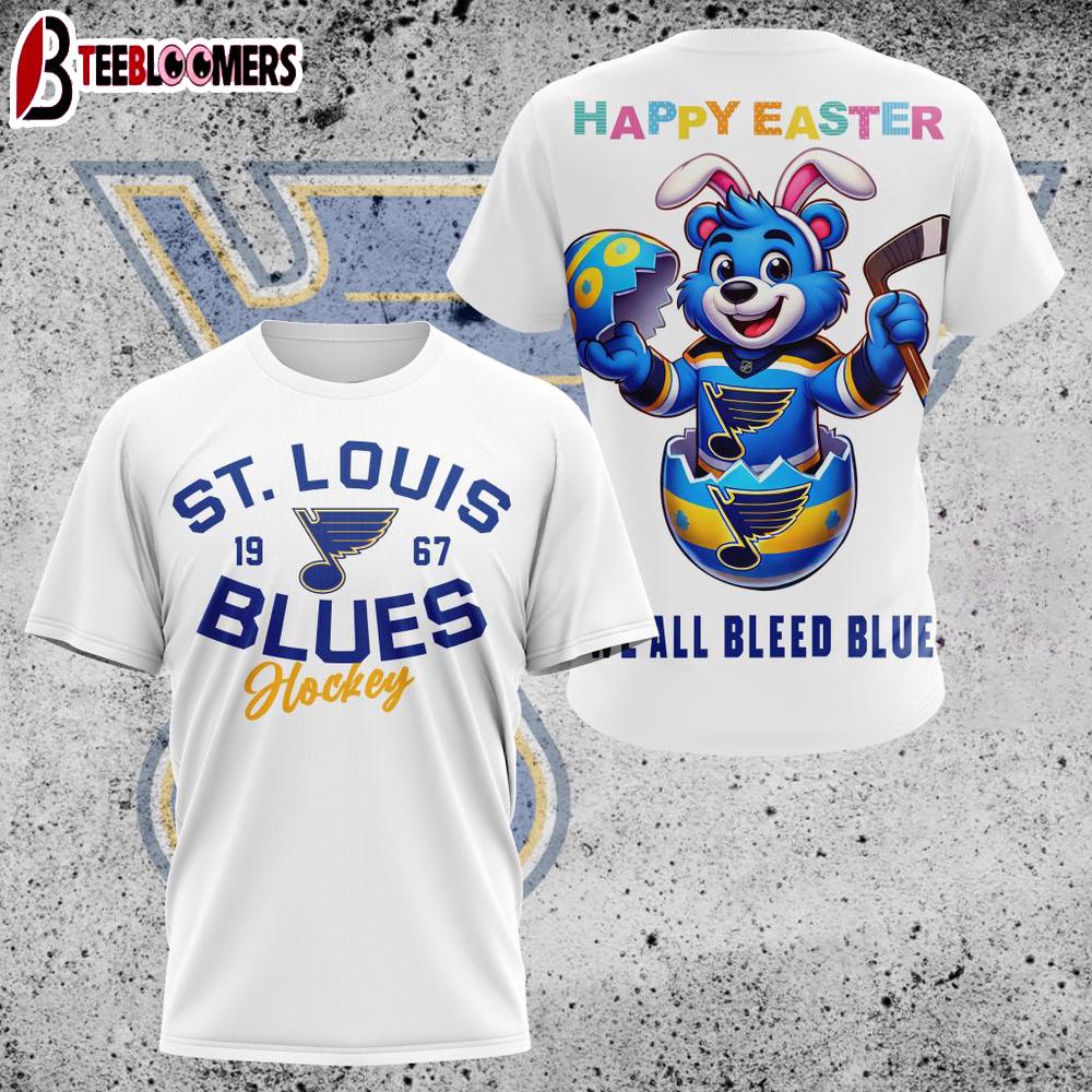 NHL St. Louis Blues All Over Print 3D T-Shirt