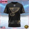 NHL St Louis Blues Personalized Military Appreciation Design Custom T Shirt, St Louis Blues Shirt