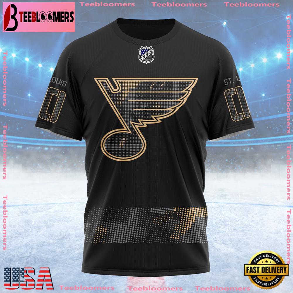 NHL St Louis Blues Personalized Military Appreciation Design Custom T Shirt, St Louis Blues Shirt