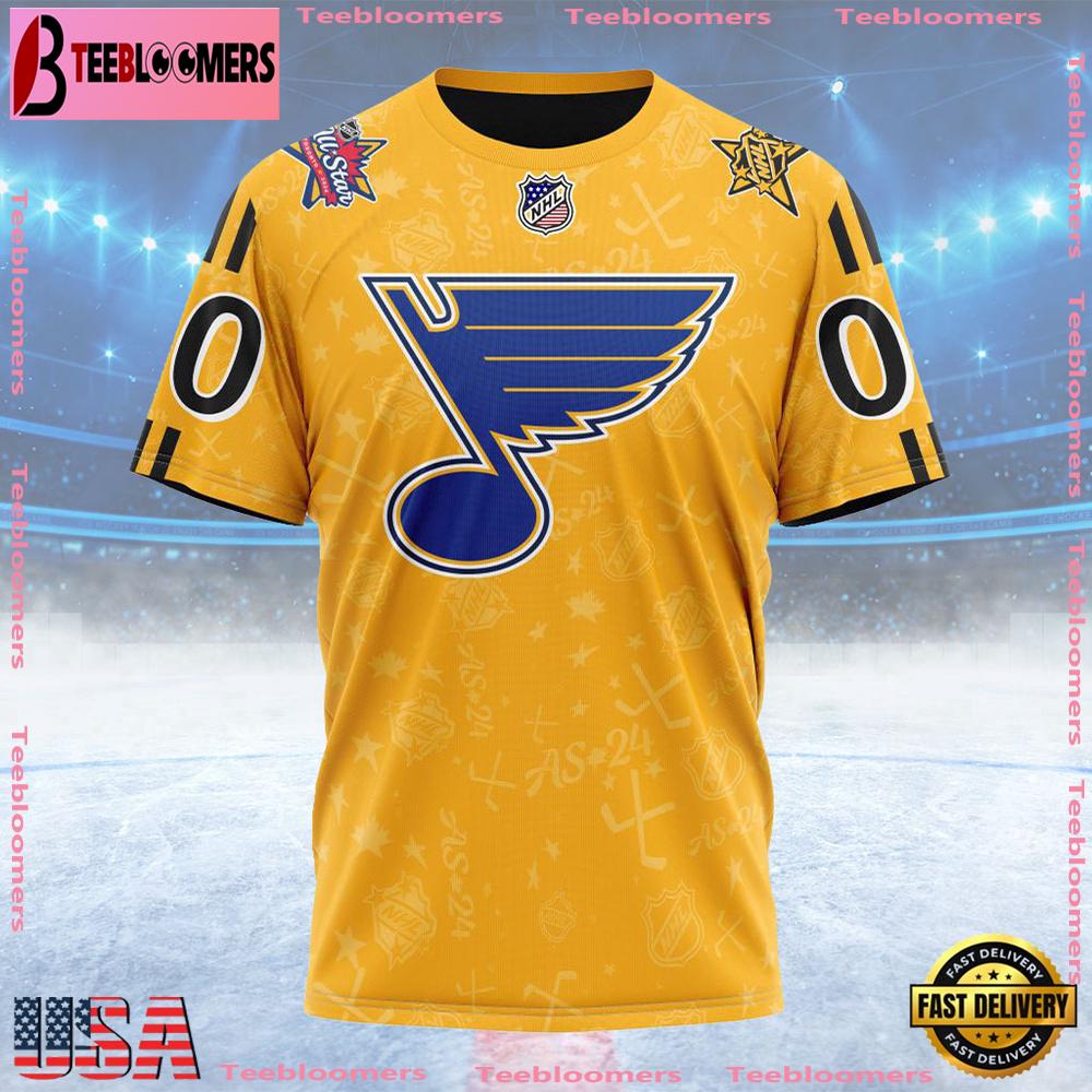 NHL St Louis Blues Special All-Star Game Design Custom T Shirt, St Louis Blues Shirt