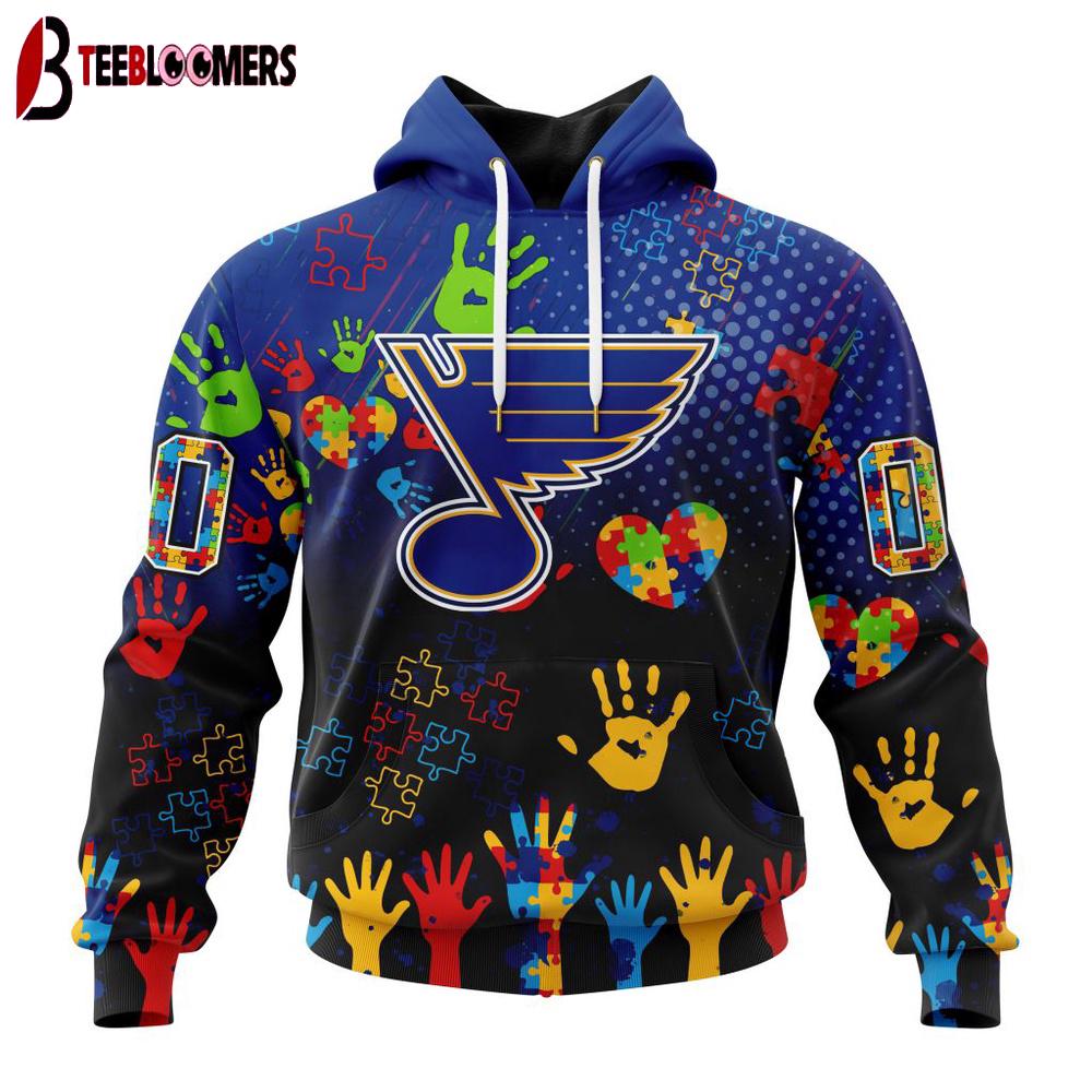 NHL St. Louis Blues Special Autism Awareness 3D Shirt