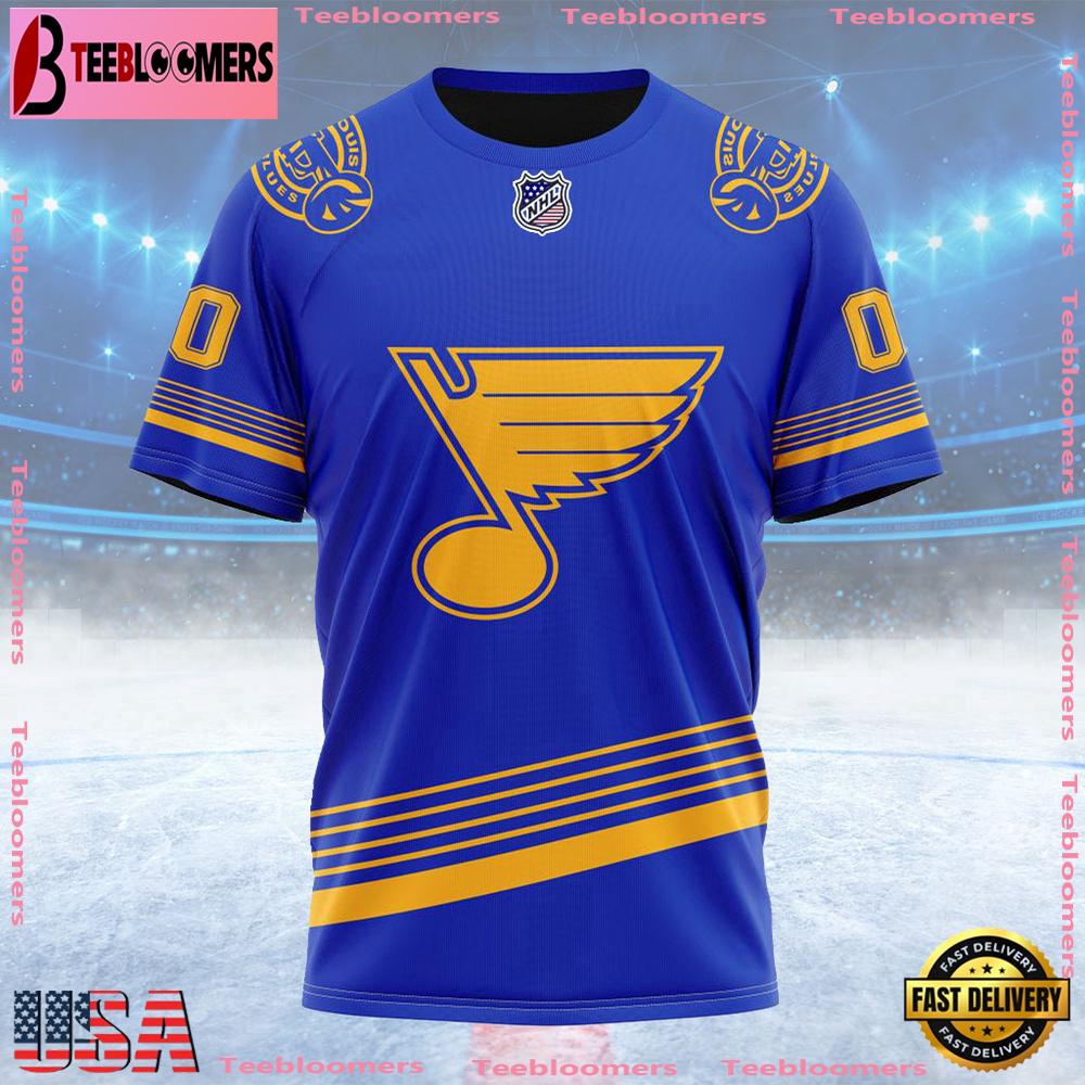 NHL St Louis Blues Special Two-tone Design Custom T Shirt, St Louis Blues Shirt
