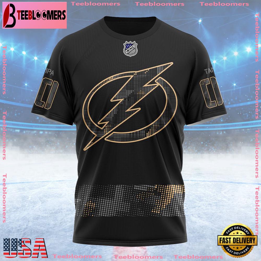 NHL Tampa Bay Lightning Personalized Military Appreciation Design Custom T Shirt, Tampa Bay Lightning Shirt