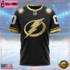 NHL Tampa Bay Lightning Special Black And Gold Design Custom T Shirt, Tampa Bay Lightning Shirt