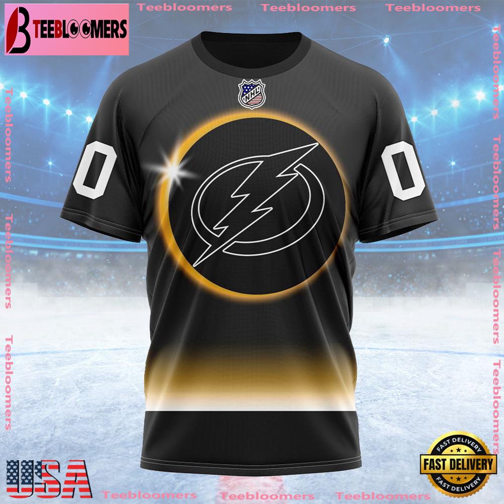 NHL Tampa Bay Lightning Special Eclipse Design Custom T Shirt, Tampa Bay Lightning Shirt