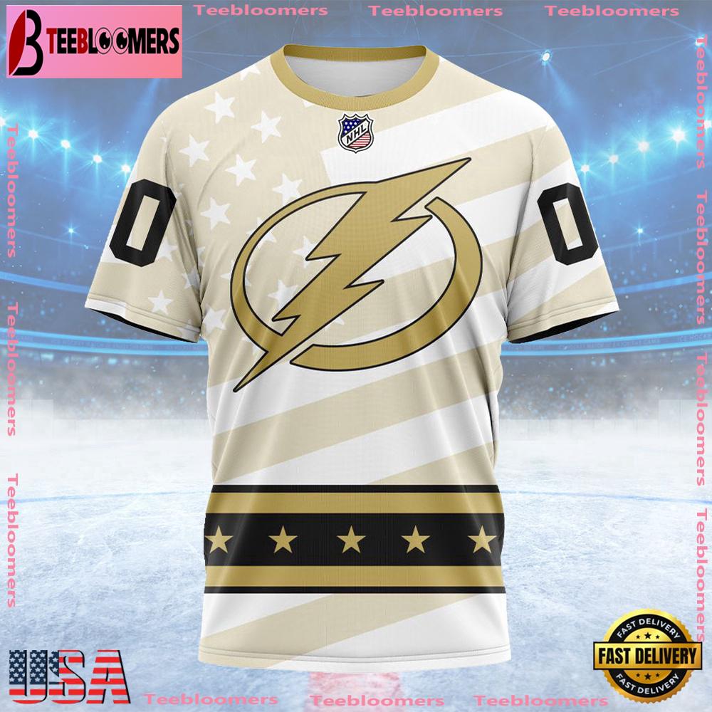 NHL Tampa Bay Lightning Special Military Appreciation Design Custom T Shirt, Tampa Bay Lightning Shirt