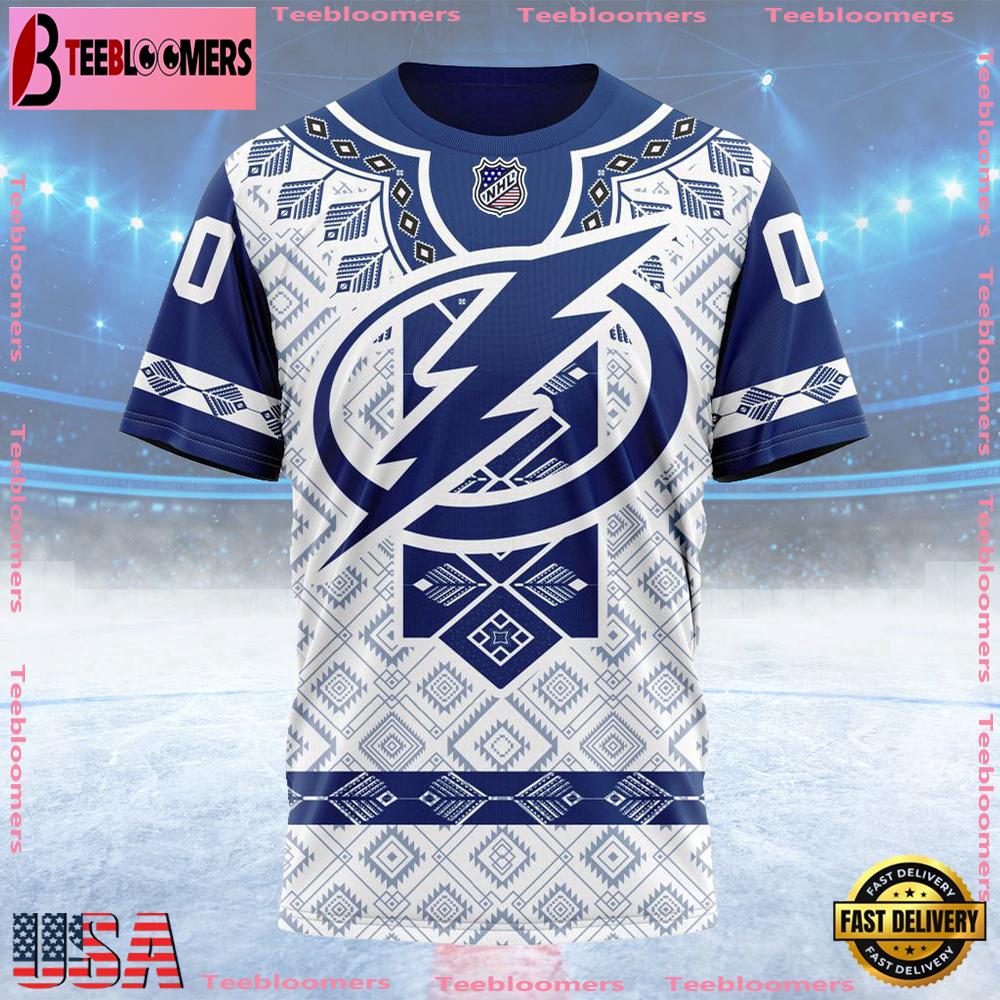 NHL Tampa Bay Lightning Special Native Heritage Design Custom T Shirt, Tampa Bay Lightning Shirt
