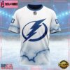 NHL Tampa Bay Lightning Special Whiteout Design Custom T Shirt, Tampa Bay Lightning Shirt