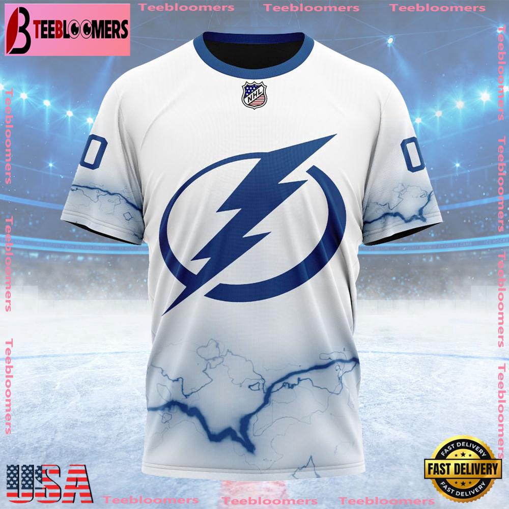 NHL Tampa Bay Lightning Special Whiteout Design Custom T Shirt, Tampa Bay Lightning Shirt