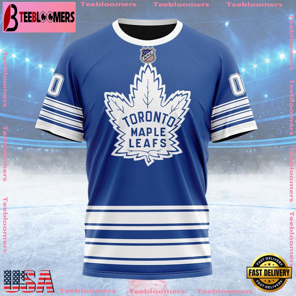 NHL Toronto Maple Leafs Special Colour Rush Design Custom T Shirt, Toronto Maple Leafs Shirt