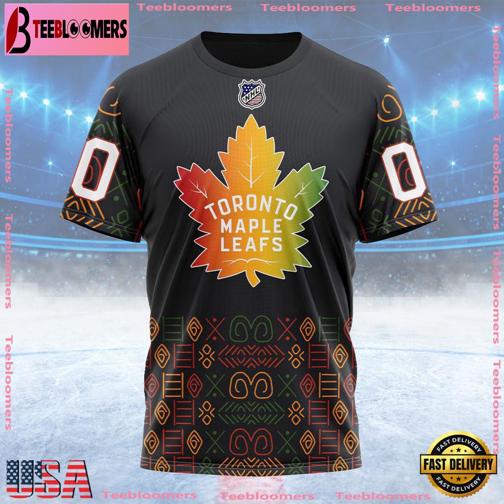 NHL Toronto Maple Leafs Special Design For Black History Month Custom T Shirt, Toronto Maple Leafs Shirt