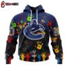 NHL Vancouver Canucks Special Autism Awareness 3D Shirt