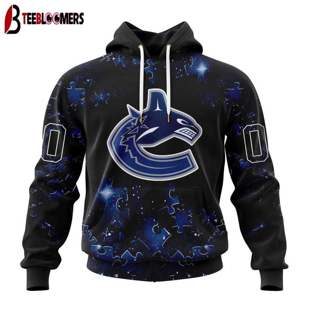 NHL Vancouver Canucks Special Autism Awareness 3D Shirts