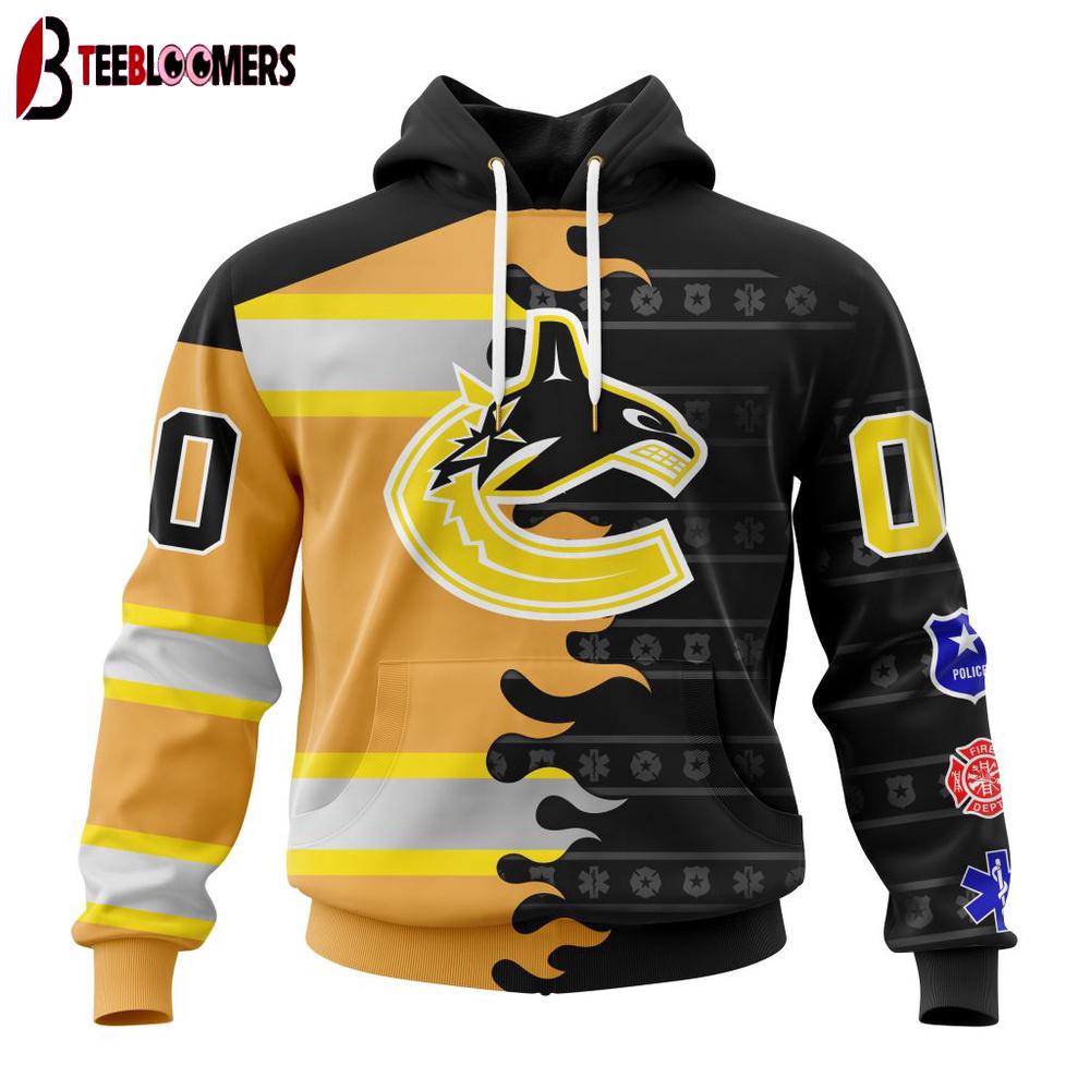 NHL Vancouver Canucks Special First Responders 3D Shirt