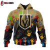 NHL Vegas Golden Knights Special Autism Awareness 3D Shirt