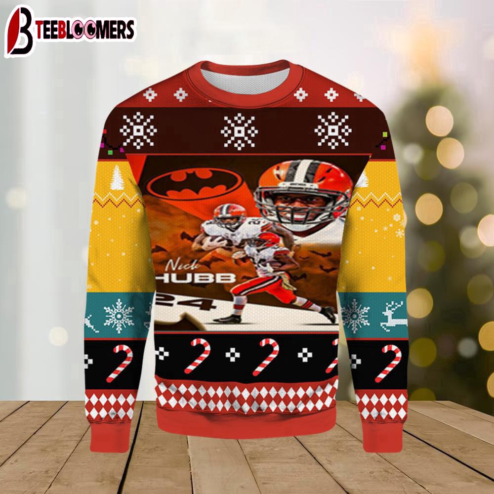 Nick Chubb Cleveland Browns Ugly Christmas Sweater