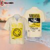 Nirvana Merch Art From Seattle Live At Pyramid Cuban Hawaiian Shirt