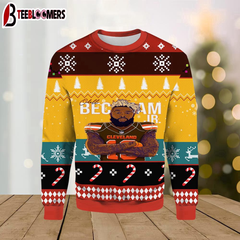 Odell Beckham Jr Cleveland Ugly Sweater