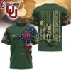 Oklahoma Sooners NCAA Veteran 3D Shirt For Fans