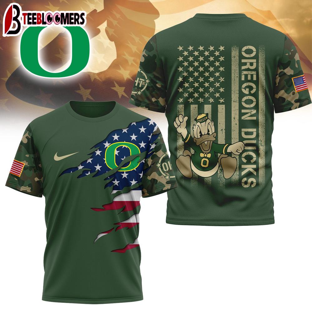 Oregon Ducks NCAA Veteran 3D Shirt For Fans