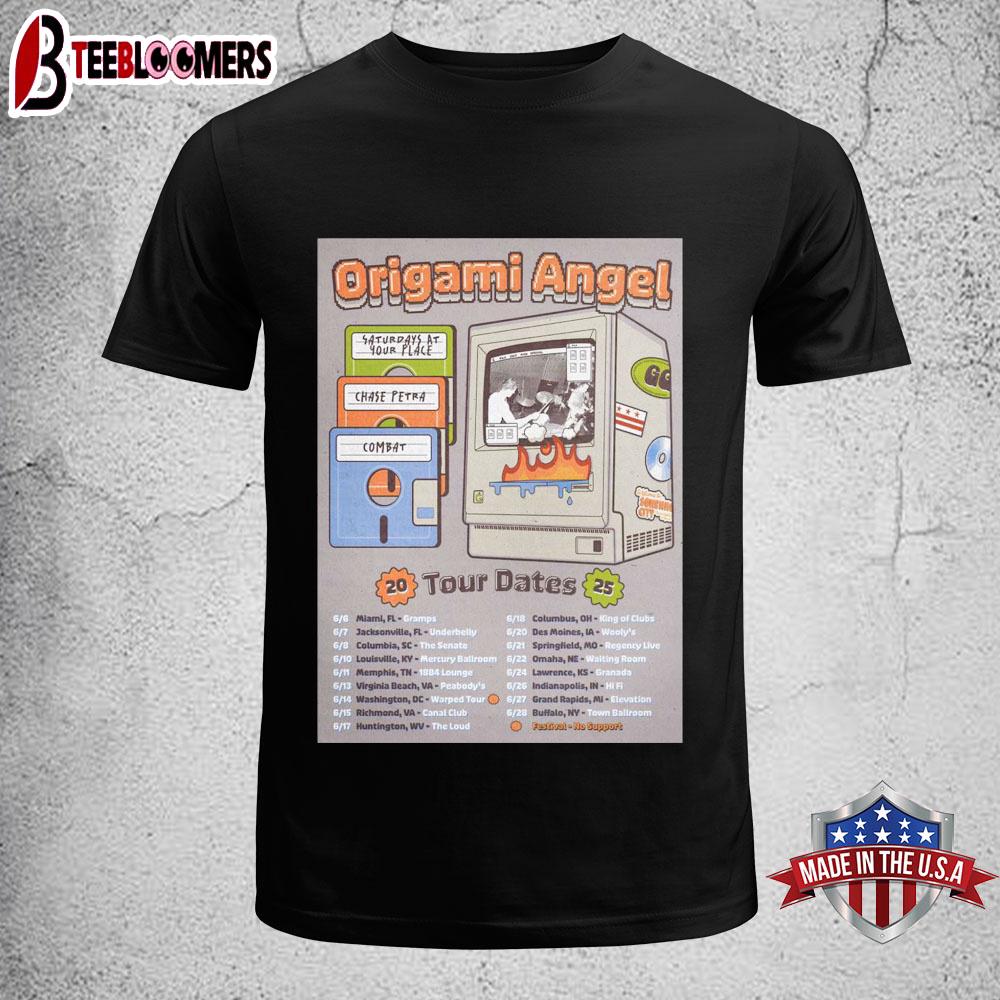 Origami Angel Tour Dates 2025 Unisex T-Shirt