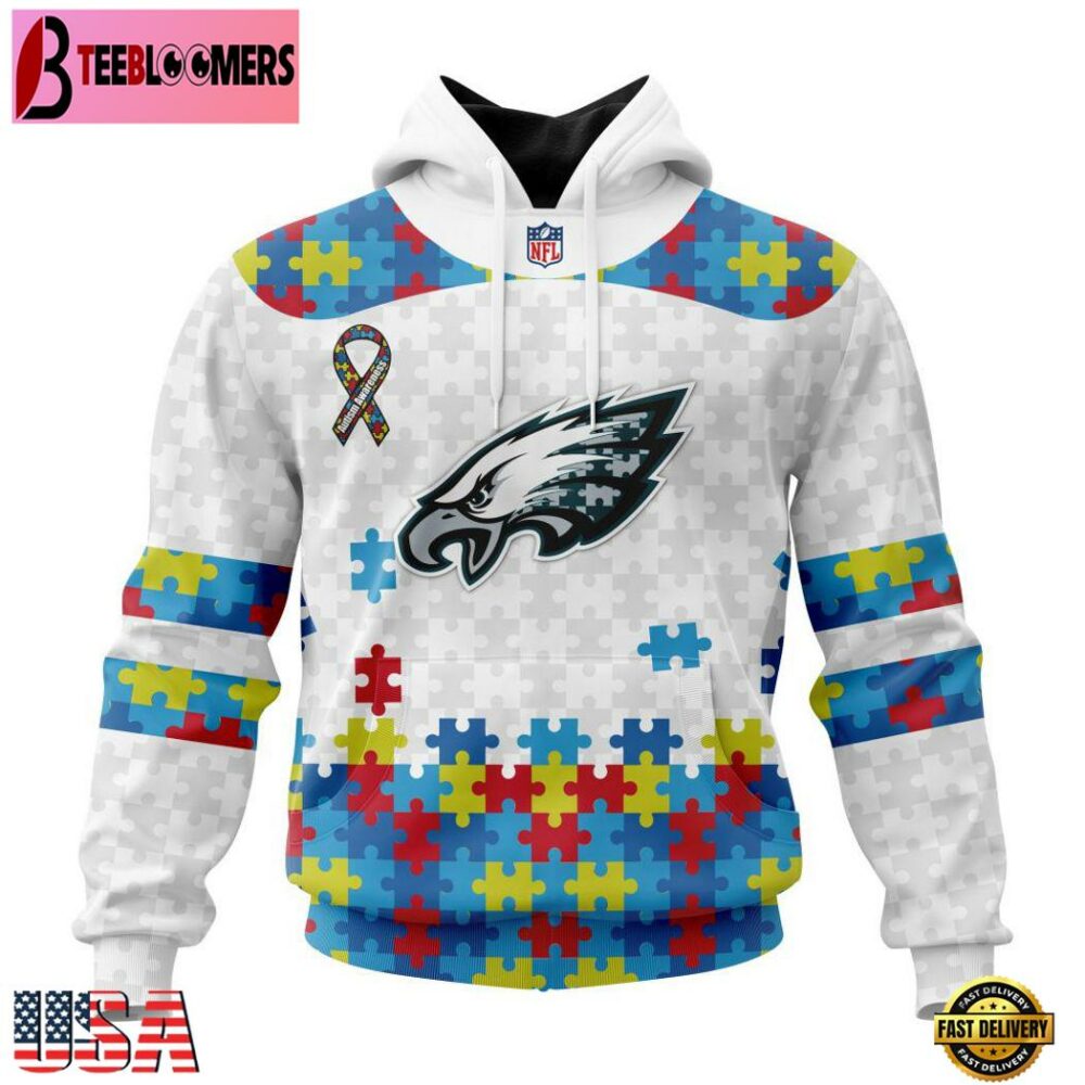 Philadelphia Eagles Autism Awareness Hoodie