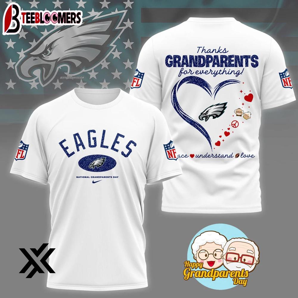 Philadelphia Eagles National Grandparents Day 3D Shirt Gift For Fans