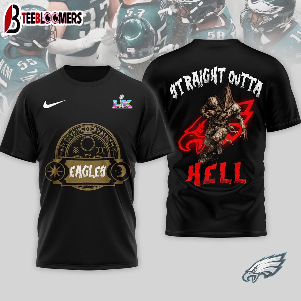 Philadelphia Eagles NFL 2026 Super Bowl x Silent Hill 3D Shirt For Fans