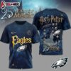 Philadelphia Eagles NFL Harry Potter 25 Years Of Magic 3D T-Shirt For Fans