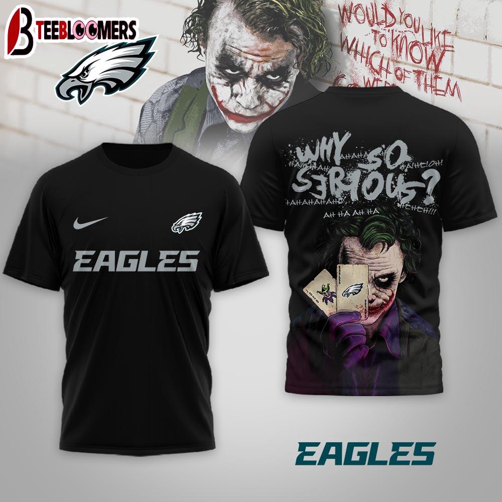 Philadelphia Eagles NFL Joker Why So Serious 3D T-Shirt For Fans
