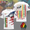 Philadelphia Eagles NFL Juneteenth Freedom 3D T-Shirt