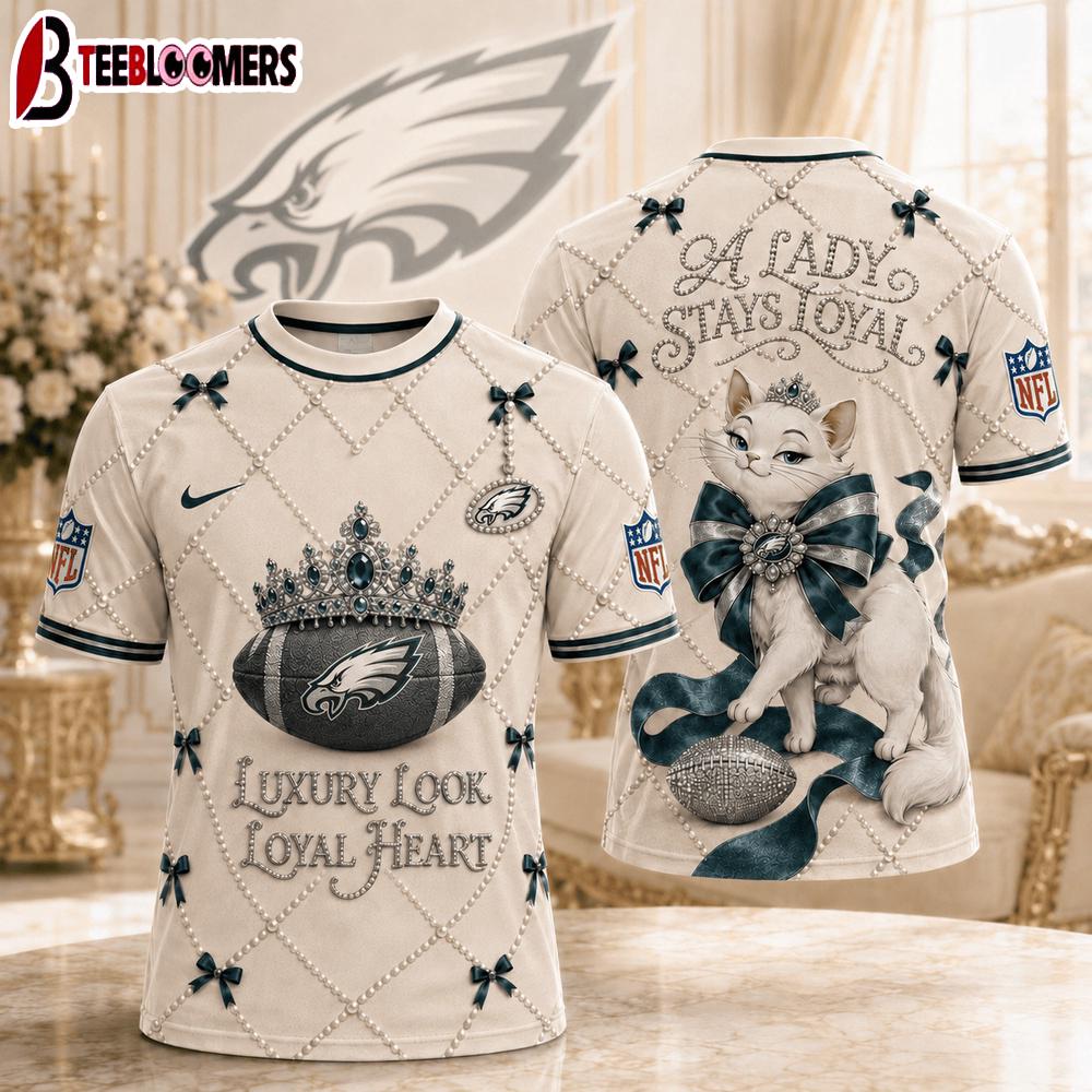 Philadelphia Eagles NFL Marie Luxury Game Day 3D T-Shirt
