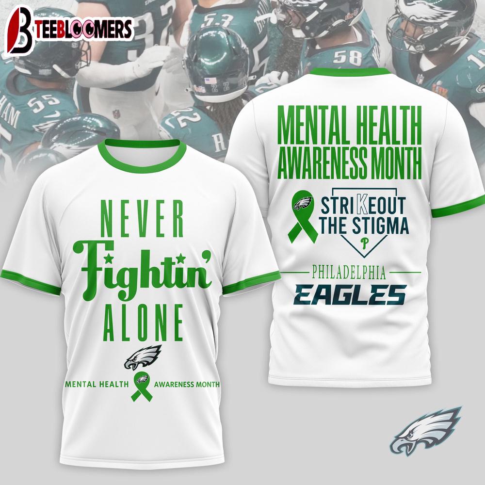 Philadelphia Eagles NFL Mental Health Matters 3D T-Shirt