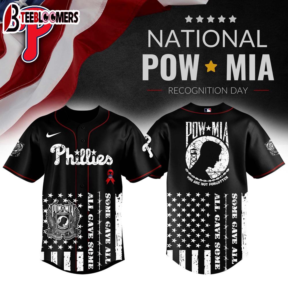 Philadelphia Phillies MLB x National POWMIA Recognition Day Baseball Jersey For Fans