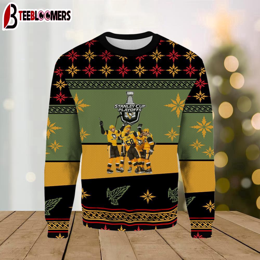 Pittsburgh Stanley Cup Playoffs Ugly Christmas Sweater