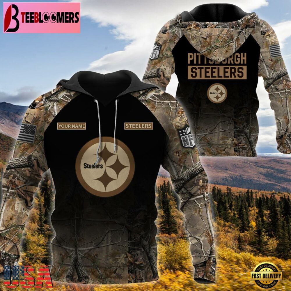 Pittsburgh Steelers Hunting Camo Hoodie