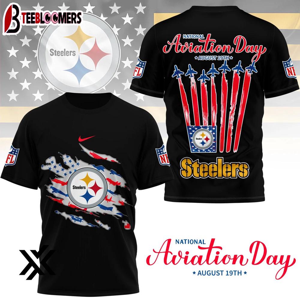 Pittsburgh Steelers National Aviation Day 3D Shirt Gift For Fans