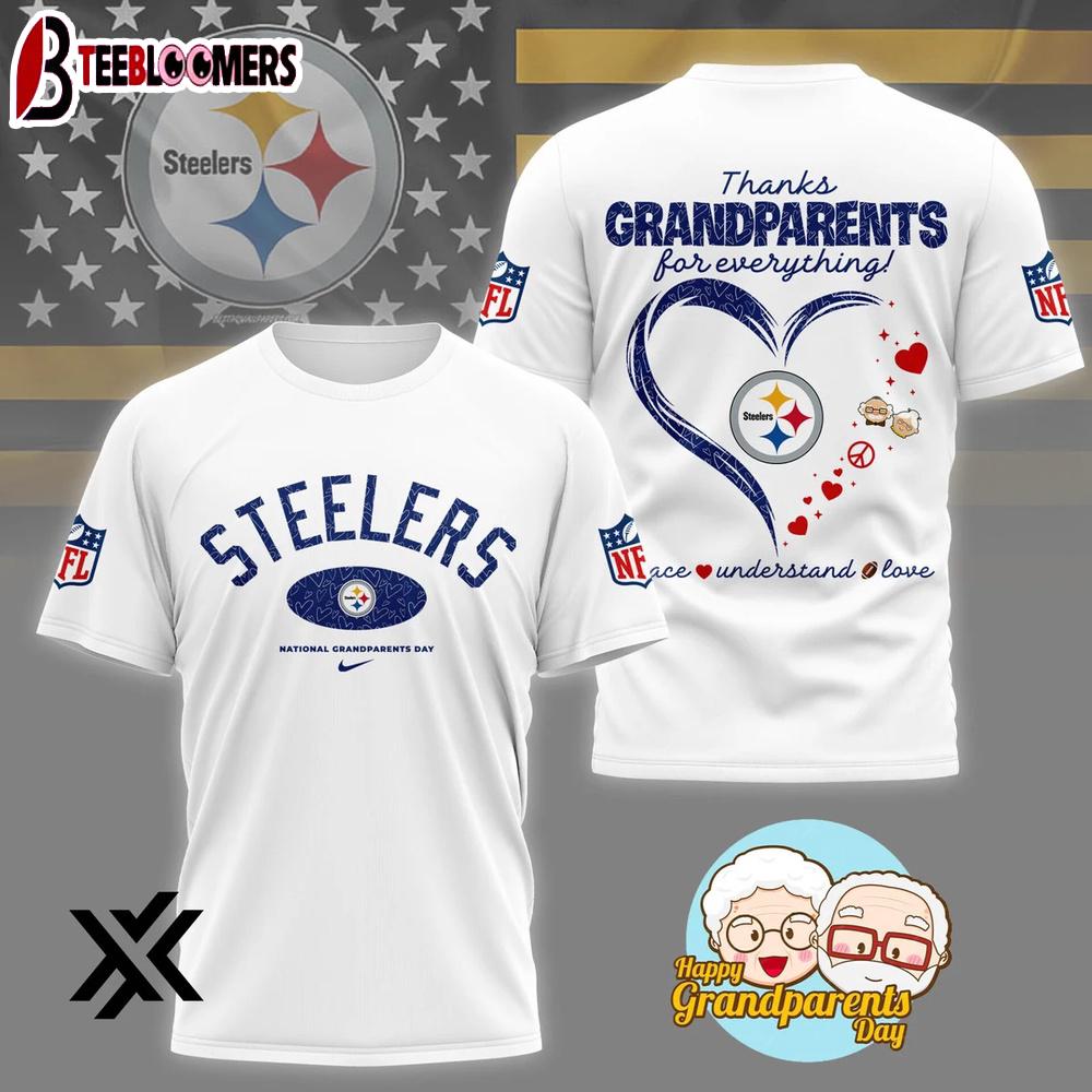 Pittsburgh Steelers National Grandparents Day 3D Shirt Gift For Fans