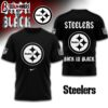 Pittsburgh Steelers NFL Back In Black 3D Shirt For Fans