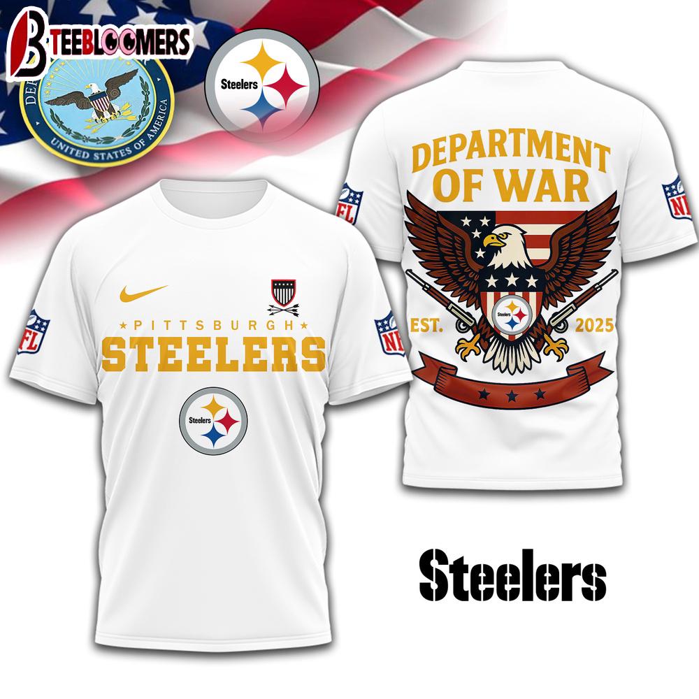 Pittsburgh Steelers NFL Department Of War 3D T-Shirt