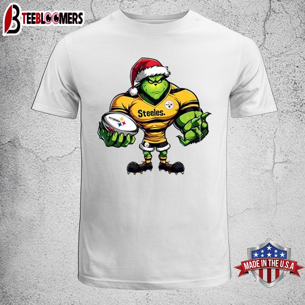 Pittsburgh Steelers NFL Grinch Christmas Unisex T-Shirt