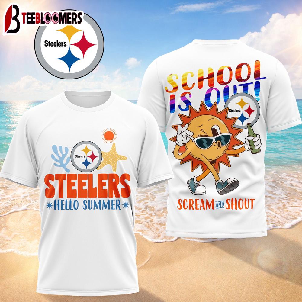 Pittsburgh Steelers NFL Hello Summer 3D T-Shirt