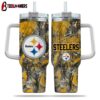 Pittsburgh Steelers NFL Hunting Tumbler 40Oz Handle