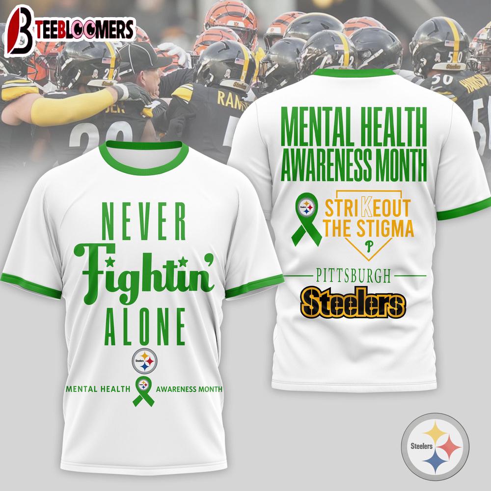 Pittsburgh Steelers NFL Mental Health Matters 3D T-Shirt