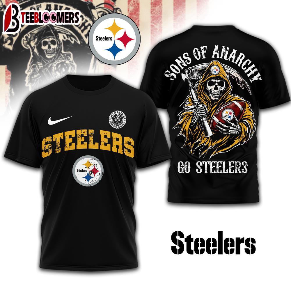 Pittsburgh Steelers NFL Sons of Anarchy 3D T-Shirt