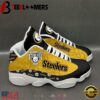 Pittsburgh Steelers NFL Yellow Black Air Jordan 13 Shoes - Gift For Fans